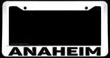 Anaheim White License Plate Frame - OwnTheAvenue