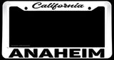 Anaheim California White License Plate Frame - OwnTheAvenue