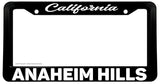 Anaheim Hills California License Plate Frame - OwnTheAvenue