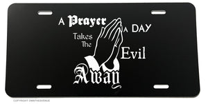 A Prayer A Day Religious Holy God License Plate Cover - OwnTheAvenue
