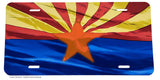 Arizona AZ Wavey Original Vintage Style Flag Auto License Plate
