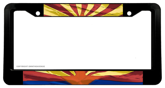 Arizona AZ Wavey Original Vintage Style Flag License Plate Frame - OwnTheAvenue