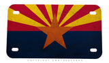 Arizona Flag Vintage Grunge Style Motorcycle Metal License Plate - OwnTheAvenue