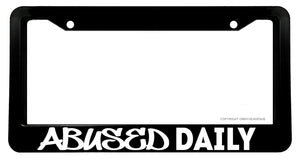 Abused Daily Funny Joke JDM Drifting Racing V01 License Plate Frame - OwnTheAvenue