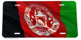 Afghanistan World Wavey Flag Country Auto License Plate