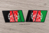L/R Two Pack - Afghanistan Afghani Flag Racing Drifting Style Vinyl Sticker Decals 4" Inches Each - OwnTheAvenue