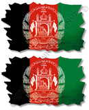 2Pcs Afghanistan Vintage Style Distressed V01 Flags Vinyl Sticker Decals 3" - OwnTheAvenue