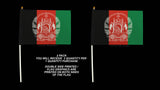 2 Pack Afghanistan Flag / Flags - 5.5" x 8.1" Each