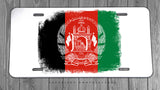 Afghanistan Flag Vintage Style Distressed Auto Metal Printed License Plate