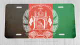Afghanistan Flag Vintage Style Auto Metal Printed License Plate