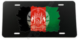 Afghanistan Afghani Vintage Style Flag Auto Metal License Plate - OwnTheAvenue
