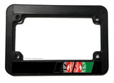 Afghanistan Afghani Flag Sport Racing Stripe Motorcycle License Plate Frame - OwnTheAvenue