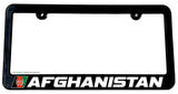 Afghanistan Flag Racing Sport Stripe Slim License Plate Frame - OwnTheAvenue