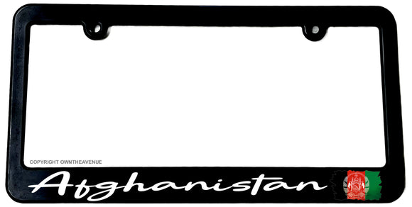 Afghanistan Afghani Vintage Style Racing Drifting Slim License Plate Frame