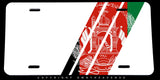 Afghanistan Afghani Flag Sport Racing Stripe Auto Metal License Plate - OwnTheAvenue