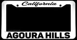 Agoura Hills California White License Plate Frame - OwnTheAvenue