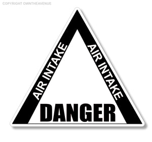 Car airplane aircraft airport plane air intake danger blk warning sticker decal
