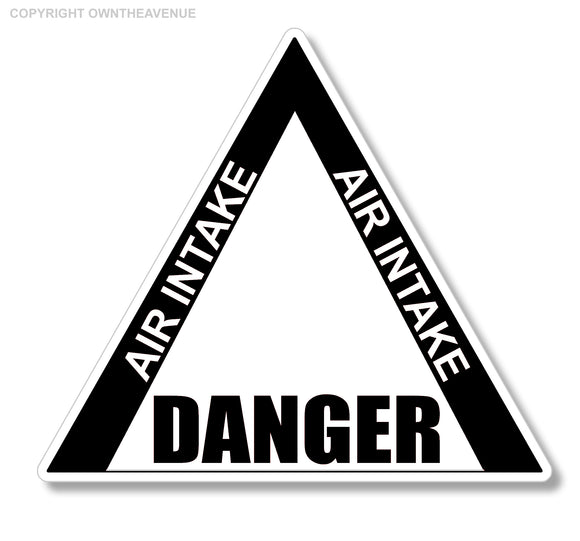 Car airplane aircraft airport plane air intake danger blk warning sticker decal - OwnTheAvenue
