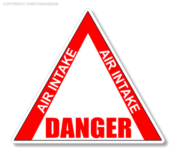 Car airplane aircraft airport plane air intake danger red warning sticker decal - OwnTheAvenue