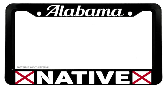 Alabama Native AL Flag Car Truck Auto License Plate Frame