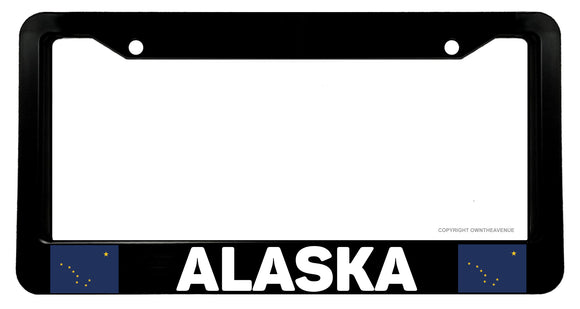 Alaska State Flag Alaskan Model V01 Car Truck License Plate Frame - OwnTheAvenue