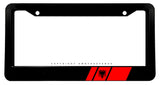 Albania Albanian Flag Sport Racing Stripe Drifting Model V001A Black License Plate Frame - OwnTheAvenue