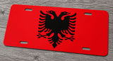 Albania Albanian Flag Car Truck SUV Auto Metal License Plate