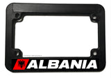 Albania World Country Flag Racing Motorcycle License Plate Frame - OwnTheAvenue