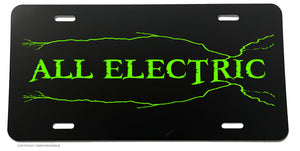 All Electric EV Electric Vehicle Car Truck SUV License Plate Cover - OwnTheAvenue