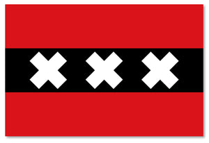 Amsterdam Flag Car Truck Window Bumper Laptop Cup Cooler Vinyl Sticker Decal 4" - OwnTheAvenue