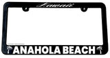 Anahola Beach Hawaii HI Slim Top License Plate Frame - OwnTheAvenue