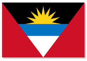 Antigua Country Flag Car Truck Window Bumper Laptop Cup Cooler Sticker Decal 4"