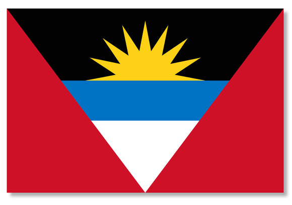 Antigua Country Flag Car Truck Window Bumper Laptop Cup Cooler Sticker Decal 4