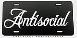 Antisocial Off Road Truck Lifted JDM Humor Auto Metal License Plate - OwnTheAvenue