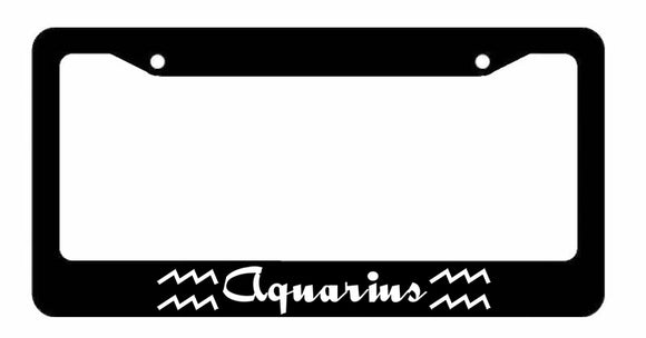 Aquarius Zodiac Sign Astrological Astrology Car Truck License Plate Frame