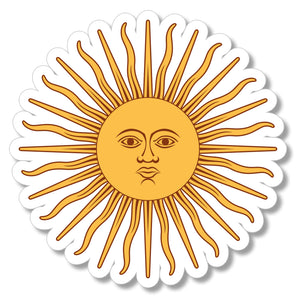Argentina Sun of May argentine republic flag car truck bumper sticker decal 4"