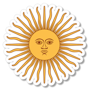 Argentina Sun of May argentine republic flag car truck bumper sticker decal 4" - OwnTheAvenue