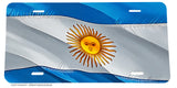 Argentina World Wavey Flag Country Auto License Plate - OwnTheAvenue
