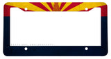 Arizona Flag Rustic Style Auto Metal License Plate Frame - OwnTheAvenue