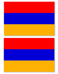 x2 Armenia Armenian Flags Car Truck Window Bumper Laptop Sticker Decals 3.5" - OwnTheAvenue