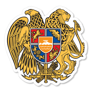 Armenian Coat of Arms Armenia Flag Vinyl Sticker Decal