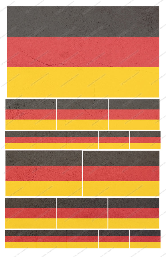 19Pcs Pack Lot German Germany Flags Vintage Style Eagle Sticker Decals - OwnTheAvenue