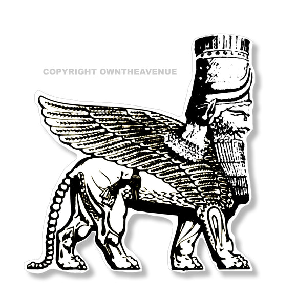 Lamassu Assyrian Car Truck Window Bumper Laptop Cup Cooler Sticker Decal 3.75