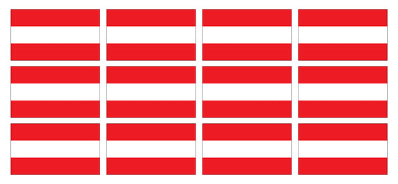 x12 Austria World Flag Country Vinyl Sticker Decals - 2