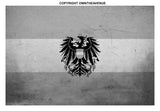 Austria Austrian Subdued Country Flag Vintage Style Sticker Decal 3.5" - OwnTheAvenue