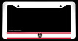 Austria Austrian World Country Flag White License Plate Frame - OwnTheAvenue