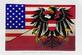 Austria USA Flag Grunge Style Iron On Patch - OwnTheAvenue