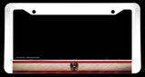 Austria Austrian Vintage Style Flag White License Plate Frame - OwnTheAvenue