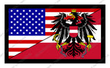 Austria Austrian USA American World Country Flag V01 Sticker Decal 3.5" - OwnTheAvenue