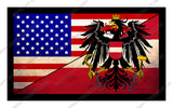 Austria Austrian USA American Vintage Style Flag Sticker Decal 3.5" - OwnTheAvenue